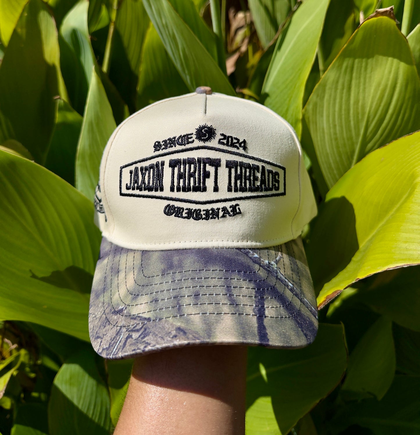 Cap with side embroidery - Jaxon Thrift Threads