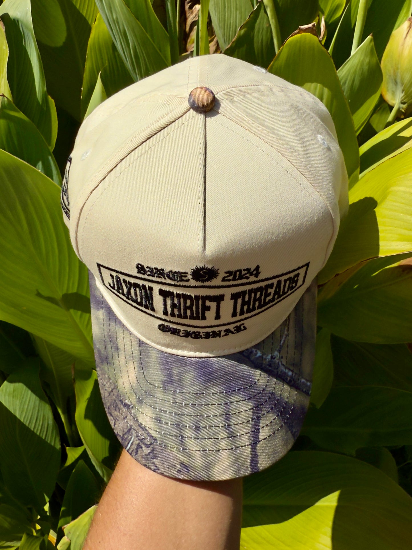 Cap with side embroidery - Jaxon Thrift Threads